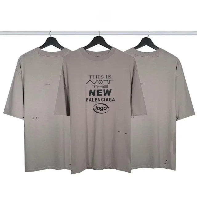 Balenciaga T-Shirts Short-Sleeve Logo Graphic T-Shirt product detail image 6