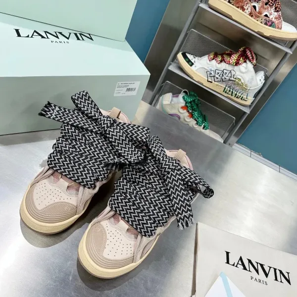 Lanvin x Pharrell Williams Bow-Strap Chunky Sneakers Beige - 14