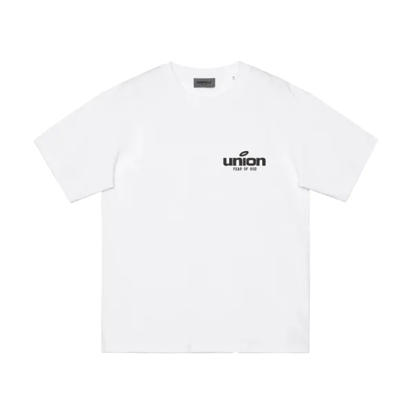 Union x Fear of God Essentials Logo T-Shirt White - 1