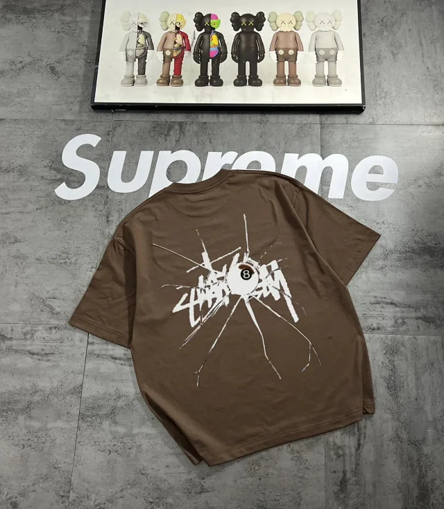 Stüssy T-Shirts Graphic Print Crew Neck T-Shirt product detail image 7