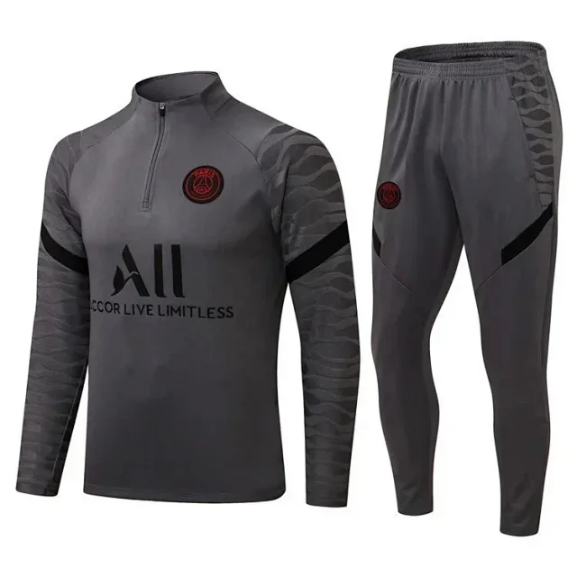 Paris Saint-Germain Tracksuits Long-Sleeve Half-Zip Football Training Set product detail image 4