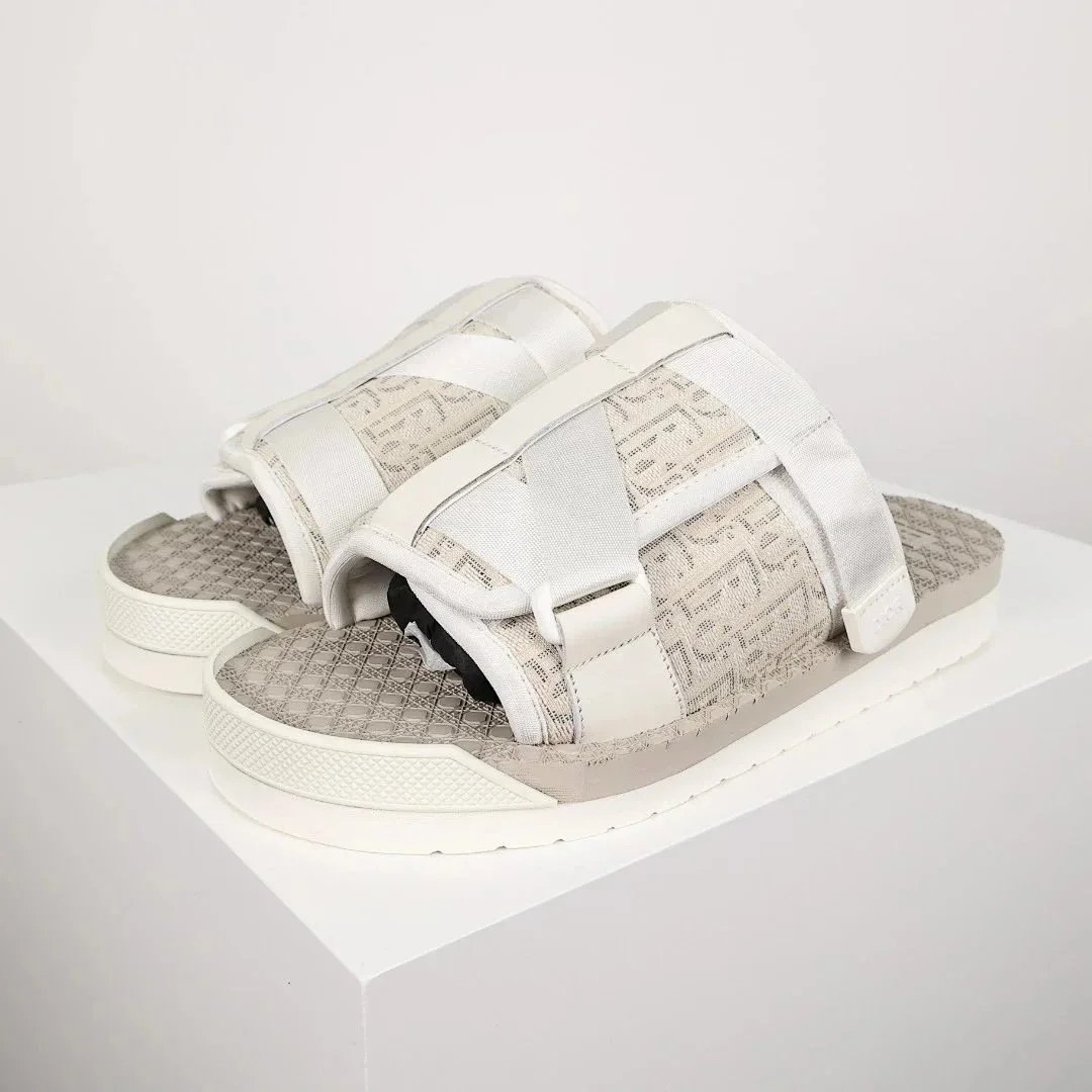 MCM Monogram Slide Sandals White / Black Slippers product detail 7 in Litbuy spreadsheet finds