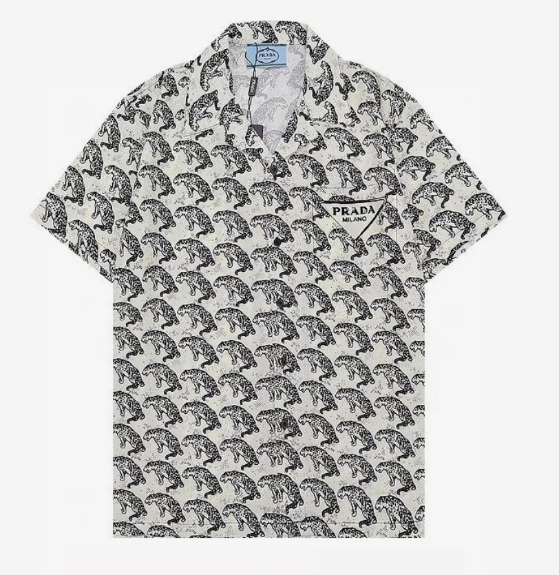 Prada Shirts MX 60 short-sleeve camp-collar graphic shirt image 11
