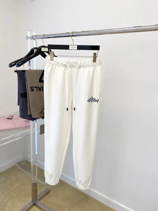 Palm Angels Trousers Logo-print drawstring jogger product detail image 2