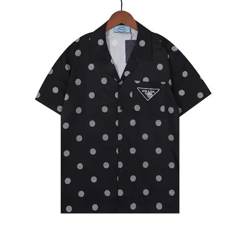 Prada Short Sleeve Button-Down Shirts with Chest Pocket Logo product photo 4