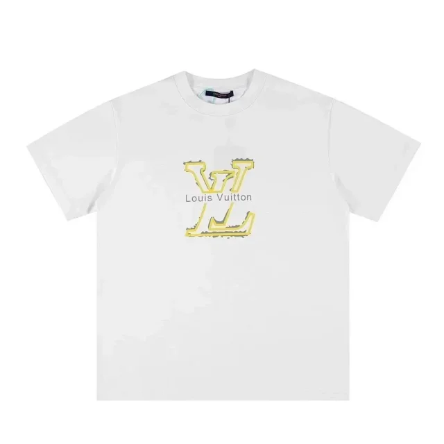 Louis Vuitton T-Shirts Short-Sleeve Graphic Logo product detail image 3