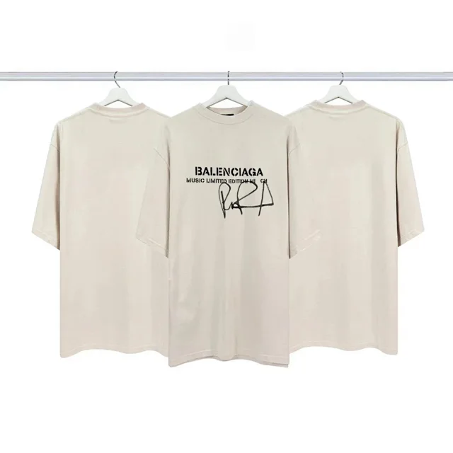 Balenciaga T-Shirts Oversized short-sleeve logo-print product detail image 2