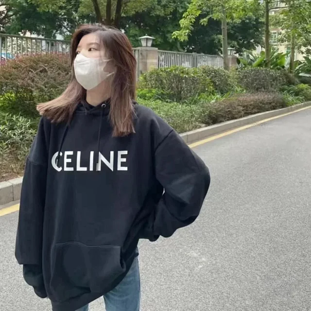 Unbranded Hoodies & Sweatshirts Pullover Hoodie with CEILNE Letter Print and Kangaroo Pocket product detail image 6