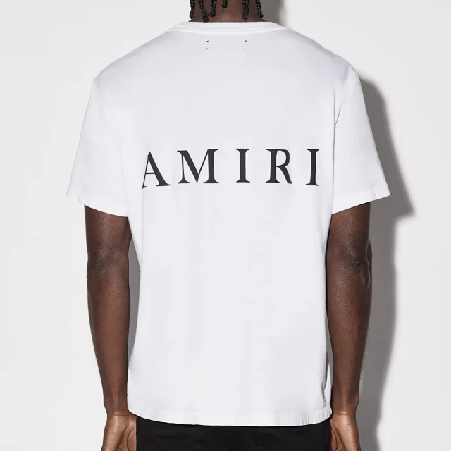 AMIRI T-Shirts Logo-print crewneck short-sleeve T-shirt product detail image 4