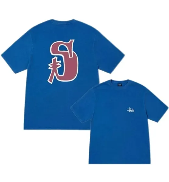 Stüssy x Unknown Collaboration Logo T-Shirt Blue - 1