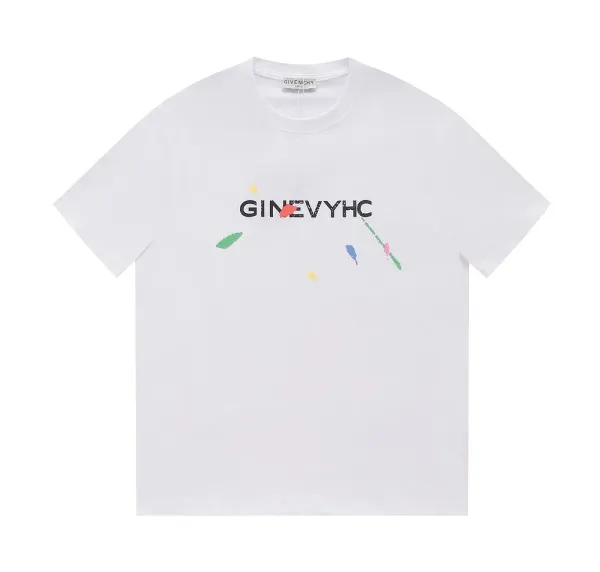 Givenchy Ginevyhc Graphic Print White T-Shirt - 1