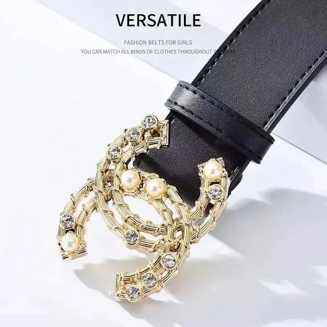 Unbranded Belts Black Belt with Decorative Metal Buckle product detail image 10