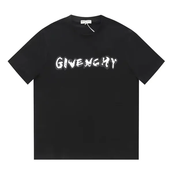 Givenchy Graffiti Logo Black T-Shirt - 1