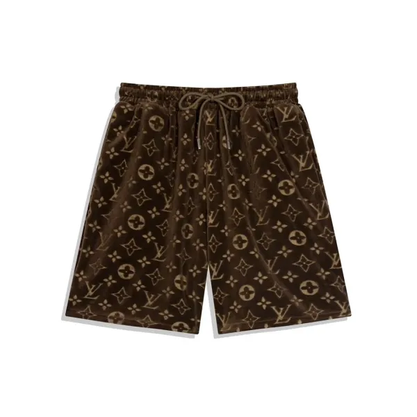 Louis Vuitton Monogram Velvet Shorts Black - 11