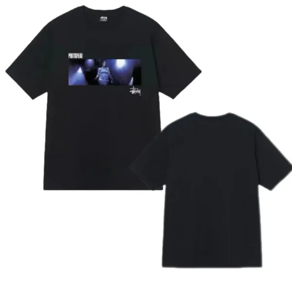 Stüssy x Portishead Graphic Print Black T-Shirt - 1