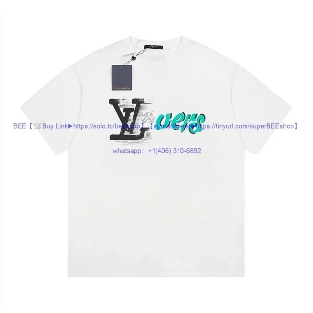 Louis Vuitton T-Shirts Short-Sleeve Crew-Neck Graphic product detail image 53