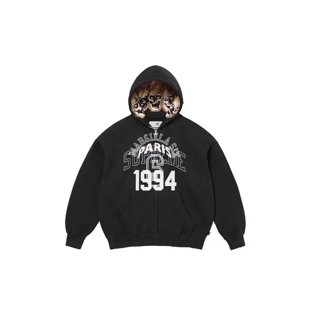 Supreme Hoodies & Sweatshirts Zip-Up Hoodie with Skull Hood Lining and 1994 Graphic product detail image 1
