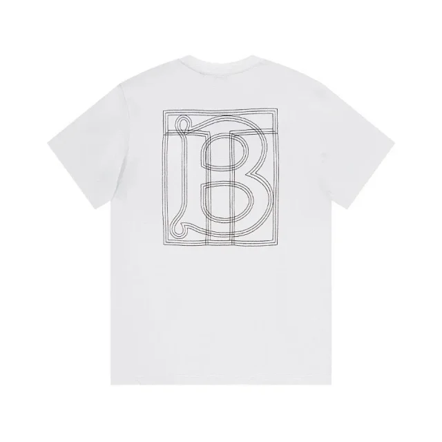 Burberry T-Shirts Logo Print Short-Sleeve Crewneck product detail image 4