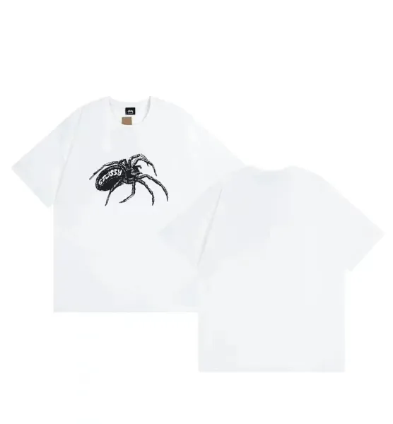 Stüssy Spider Graphic T-Shirt White - 1