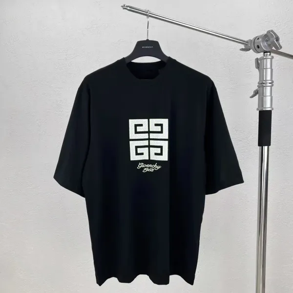 Givenchy 4G Mesh Logo Black T-Shirt - 1