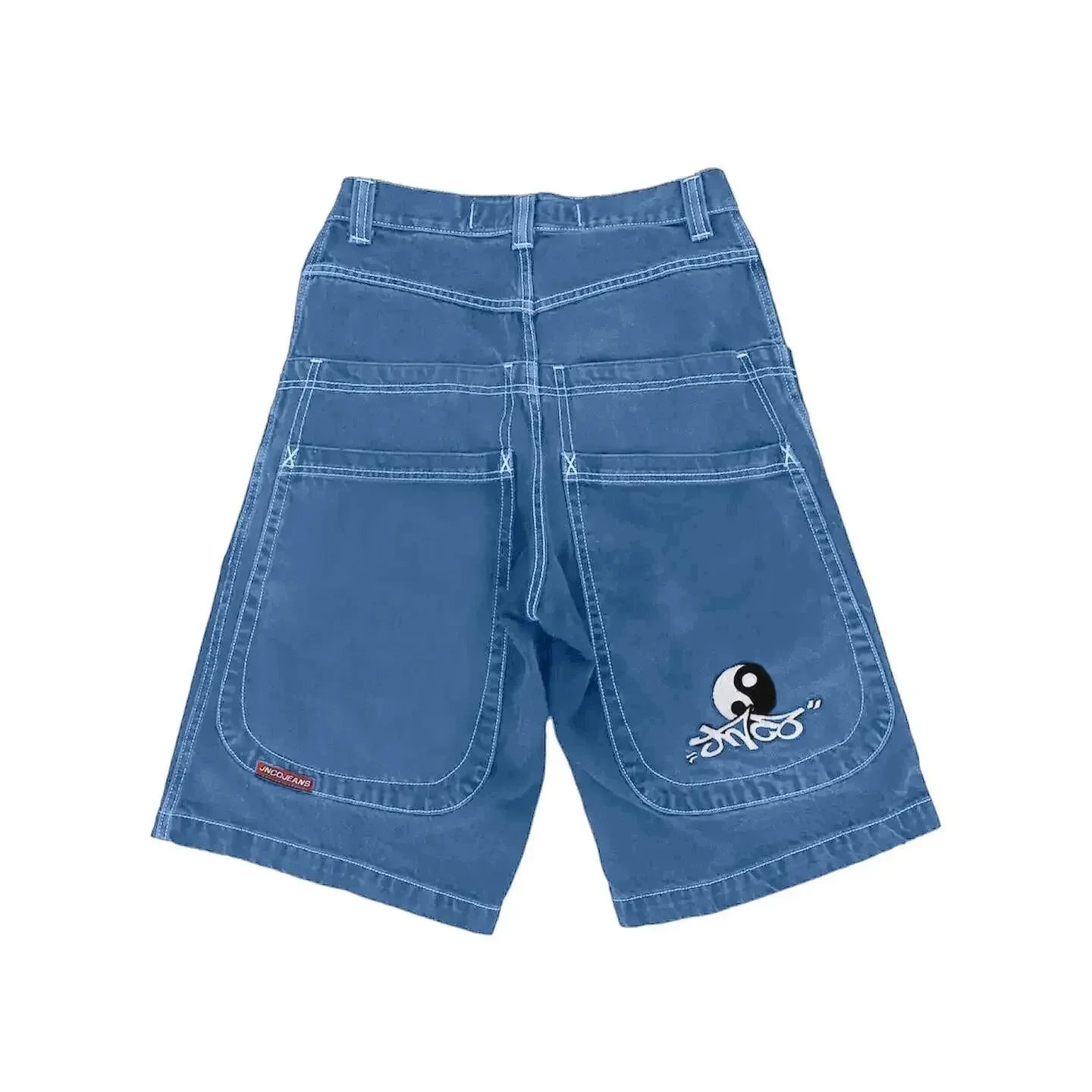 JNCO Jeans Shorts Wide-Leg Denim Graphic image 6