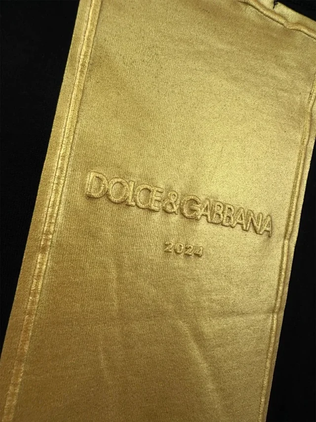 Dolce & Gabbana T-Shirts Short-Sleeve Logo Graphic Crewneck product detail image 2