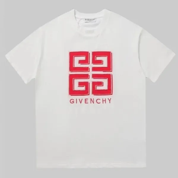 Givenchy 4G Logo Print White T-Shirt - 1