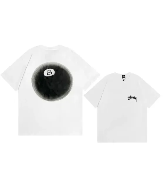 Stüssy 8-Ball Graphic T-Shirt White - 1