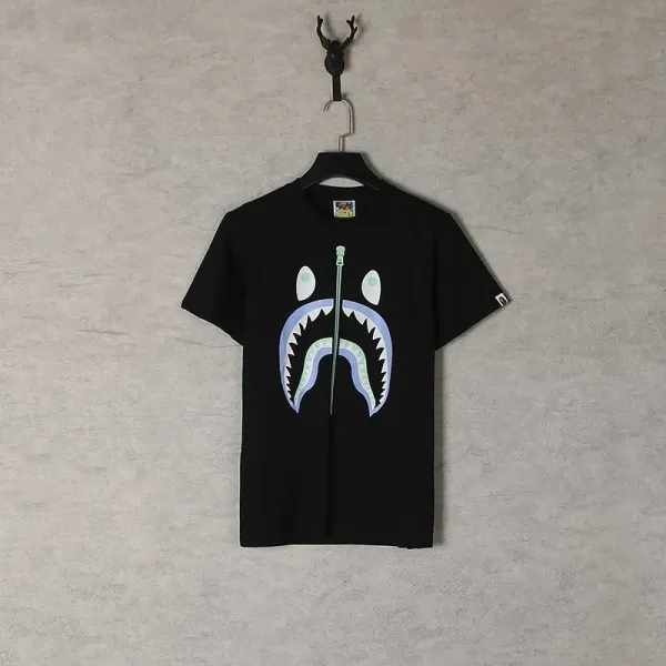 A Bathing Ape Camo Circle Logo White T-Shirt - 7
