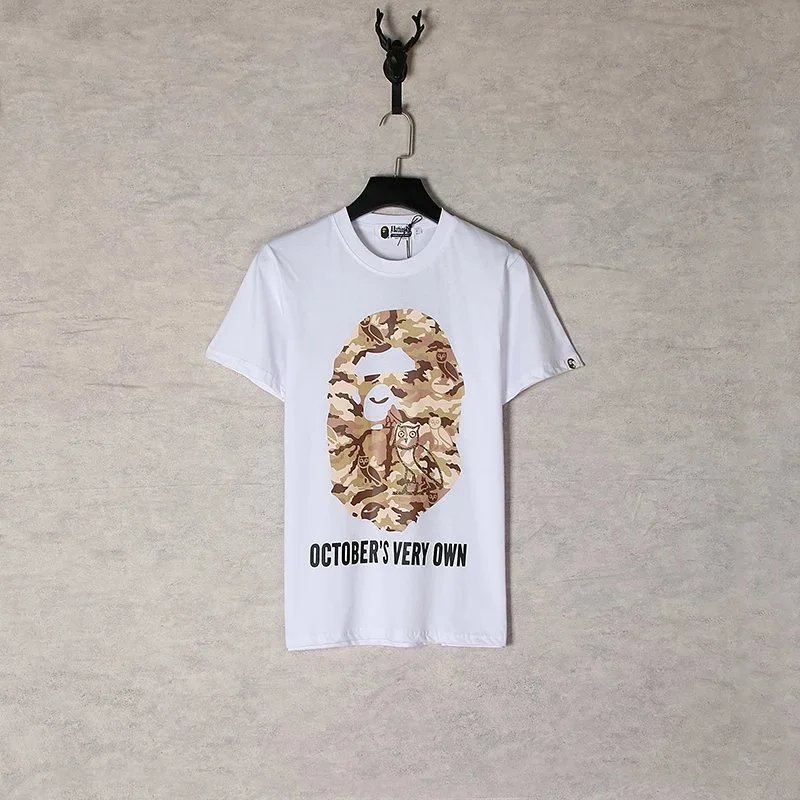 A Bathing Ape October's Very Own Camo Ape Head White T-Shirt