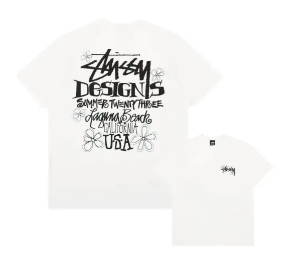 Stüssy Designs Summer Twenty Three Laguna Beach California USA T-Shirt - 1