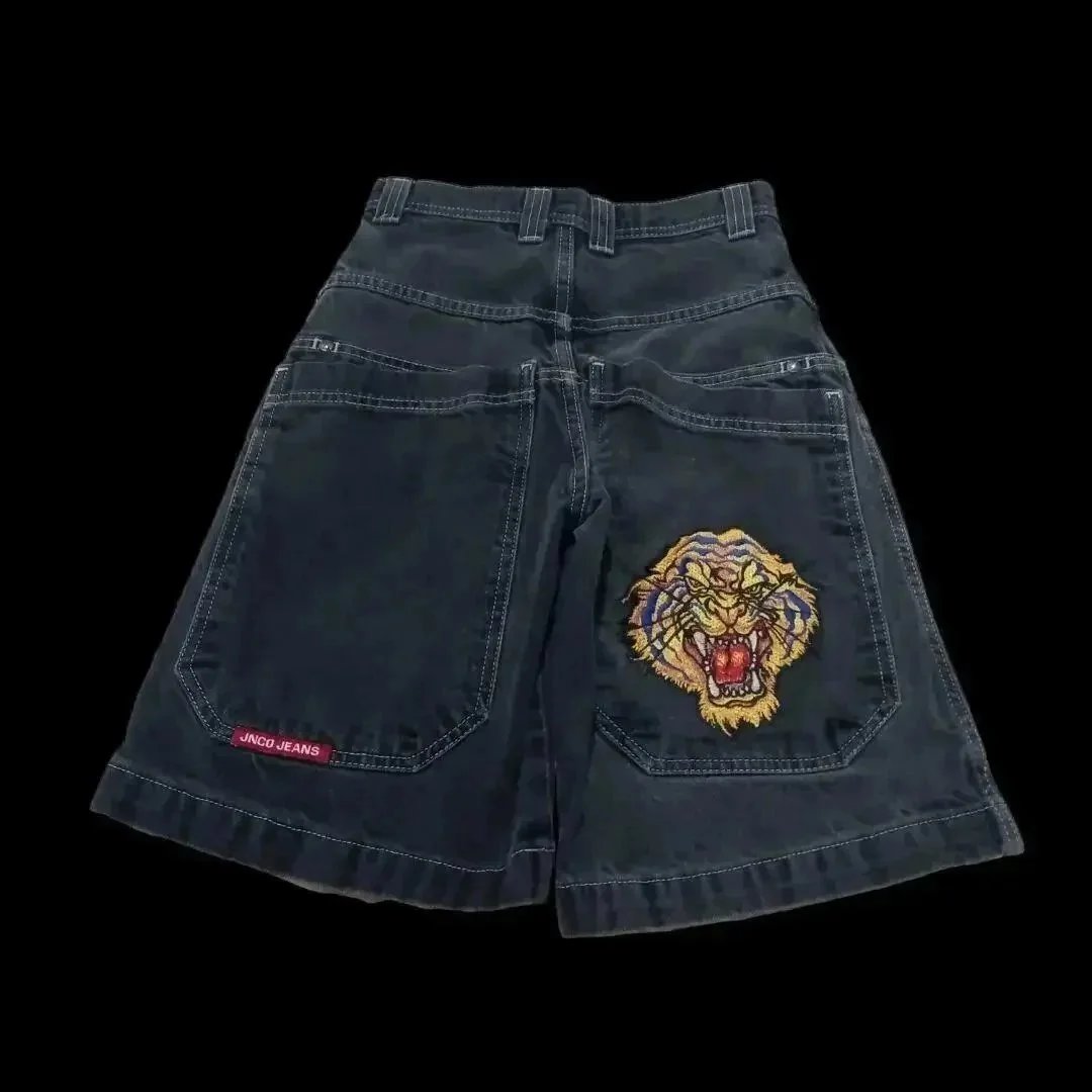 JNCO Jeans Shorts Wide-Leg Denim Graphic — BB-031