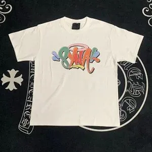 SYNA.TRIBE Graffiti Logo Black T-Shirt - 8