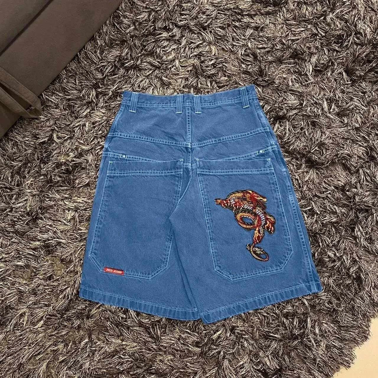 JNCO Jeans Shorts Wide-Leg Denim Graphic — BB-016