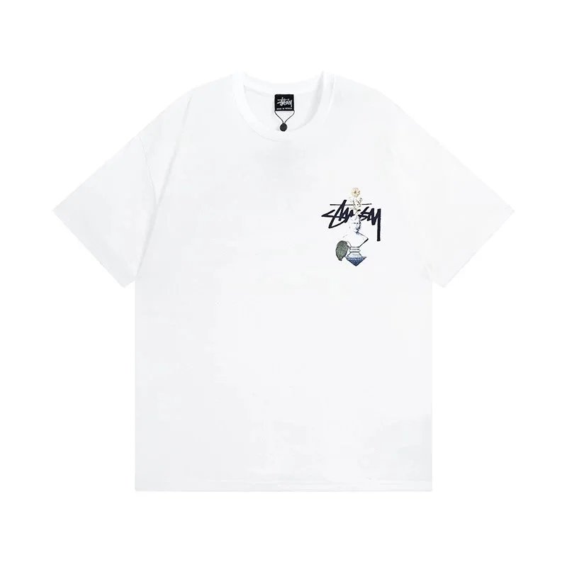 Stüssy T-Shirts Short-Sleeve Crew-Neck Graphic T-Shirt — 16