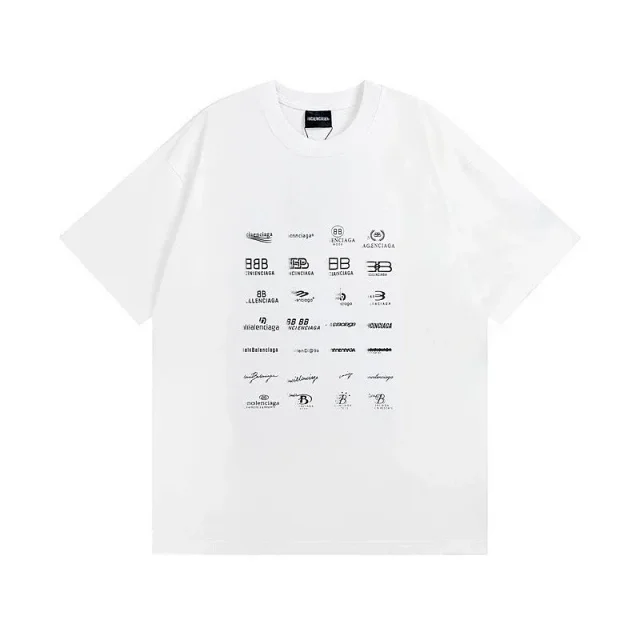Balenciaga T-Shirts Logo Collage Print product detail image 2