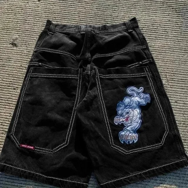 JNCO Jeans Shorts Wide-Leg Denim Graphic — BB-025