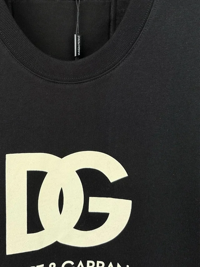 Dolce & Gabbana T-Shirts Short-Sleeve Logo Graphic Crewneck product detail image 1