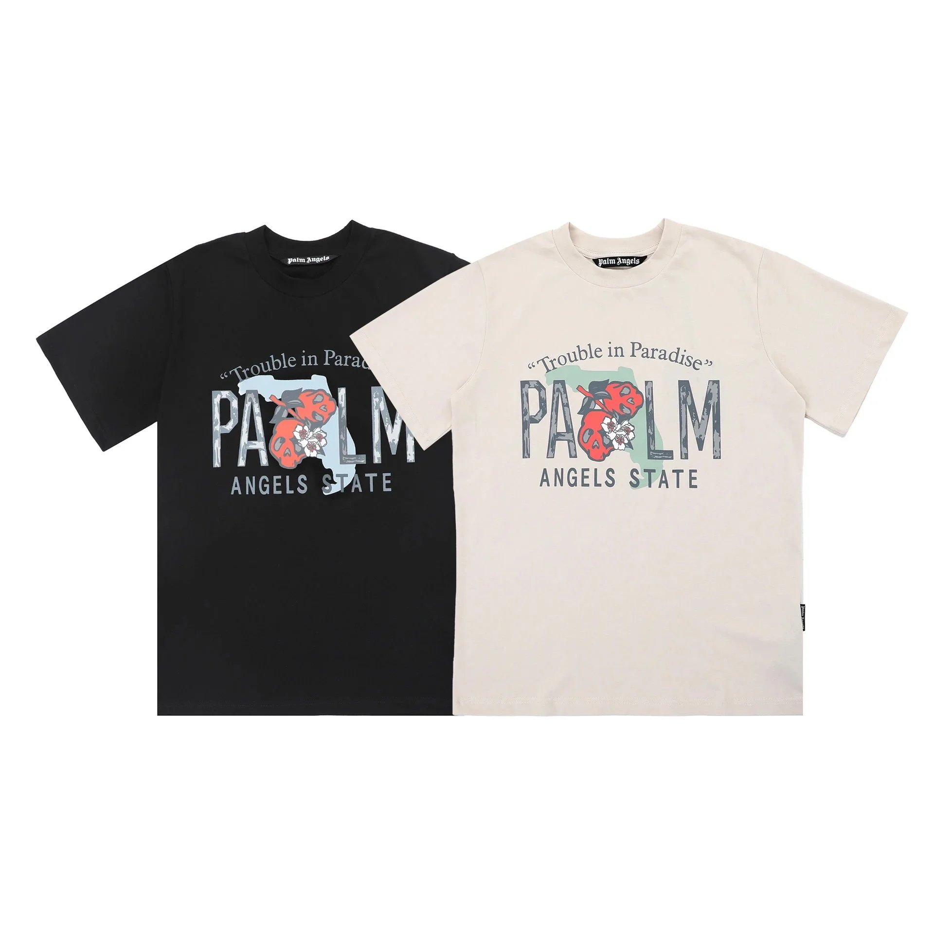 Palm Angels T-Shirts Short-Sleeve Graphic Print image 5