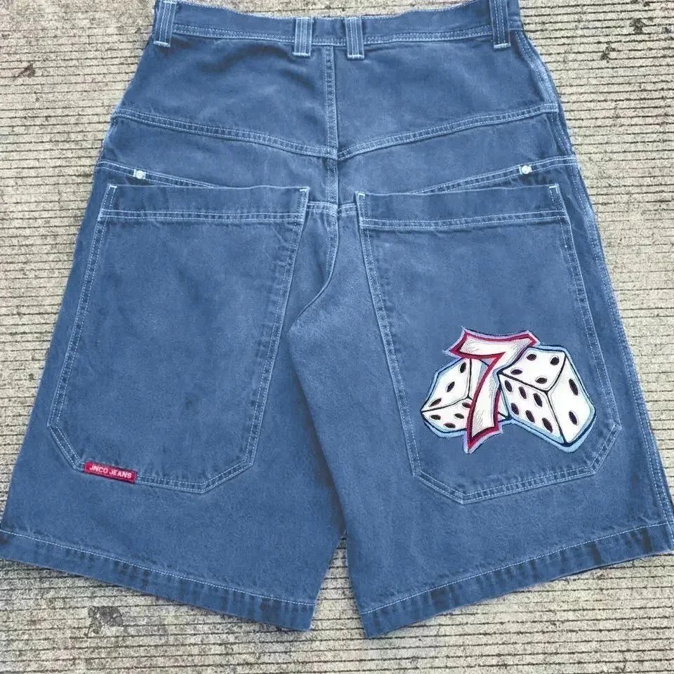 JNCO Jeans Shorts Wide-Leg Denim Graphic — BB-035