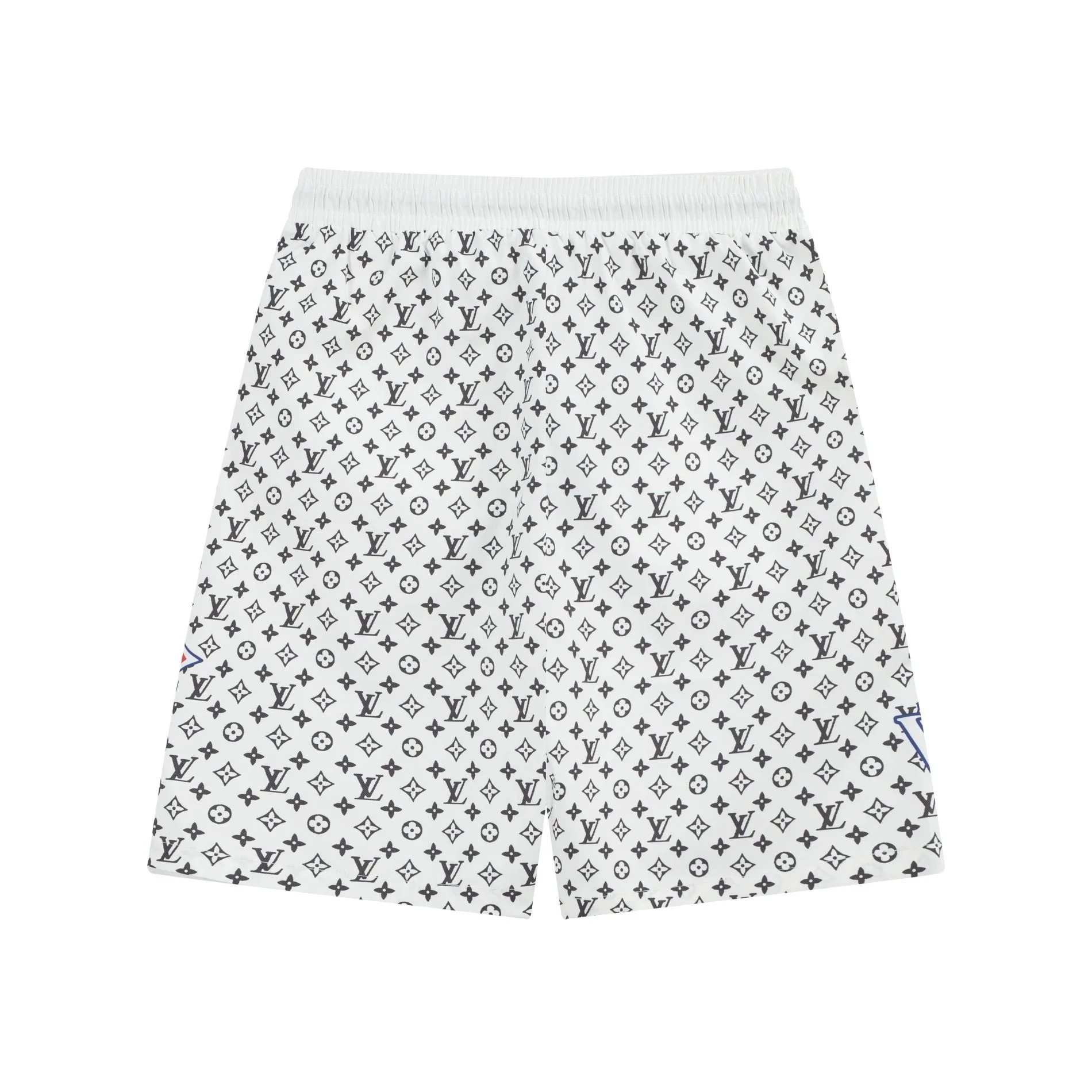 Off-White Floral Print Drawstring Shorts Multicolor - 3