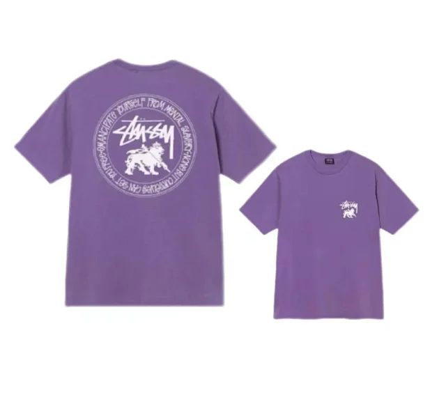 Stüssy T-Shirts Graphic Print Crew Neck T-Shirt product detail image 9