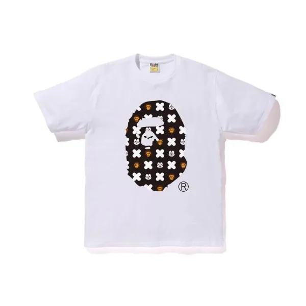 A Bathing Ape Shark Face Embroidered Black Polo - 4