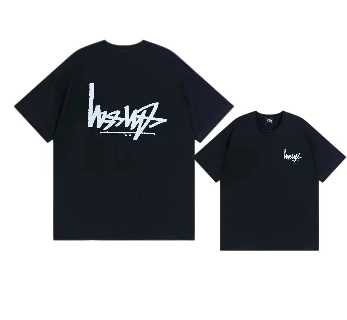 Stüssy T-Shirts Graphic Print Crew Neck T-Shirt — 17