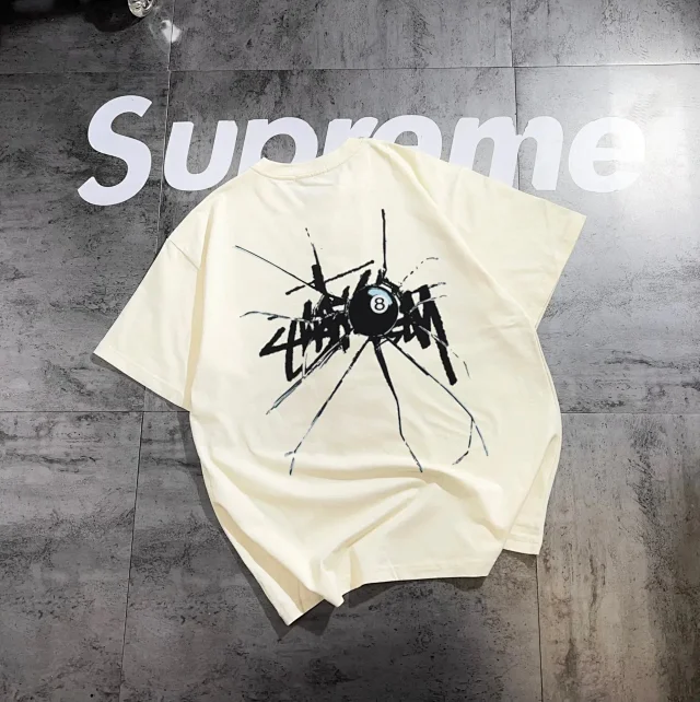 Stüssy T-Shirts Graphic Print Crew Neck T-Shirt product detail image 6