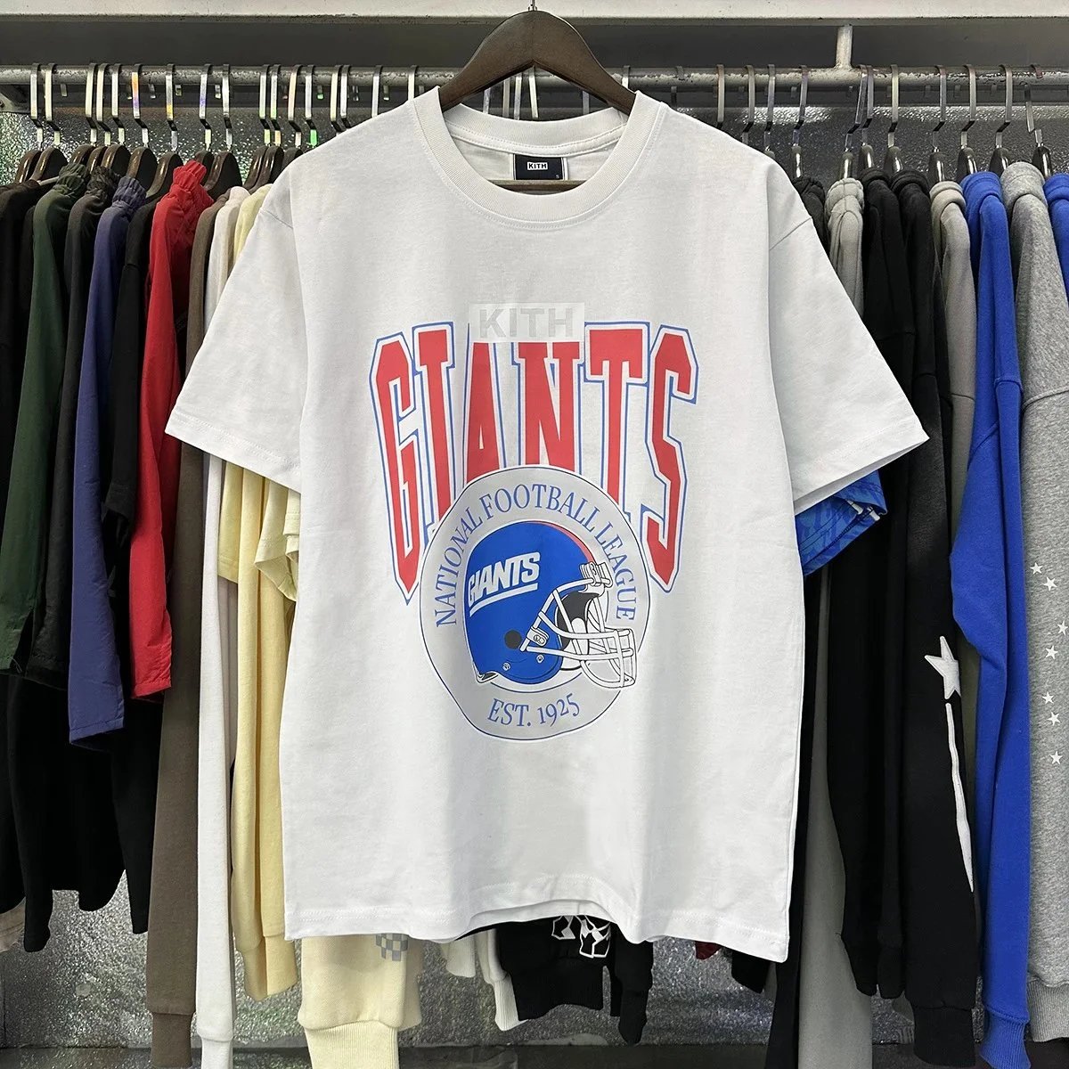 Kith T-Shirts Short-Sleeve Graphic Print Crewneck — White 8052