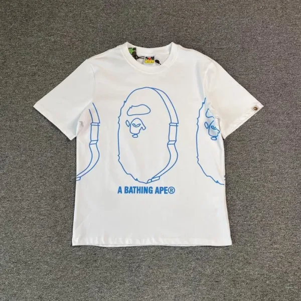 A Bathing Ape AAPE UNVS White Graphic T-Shirt - 10