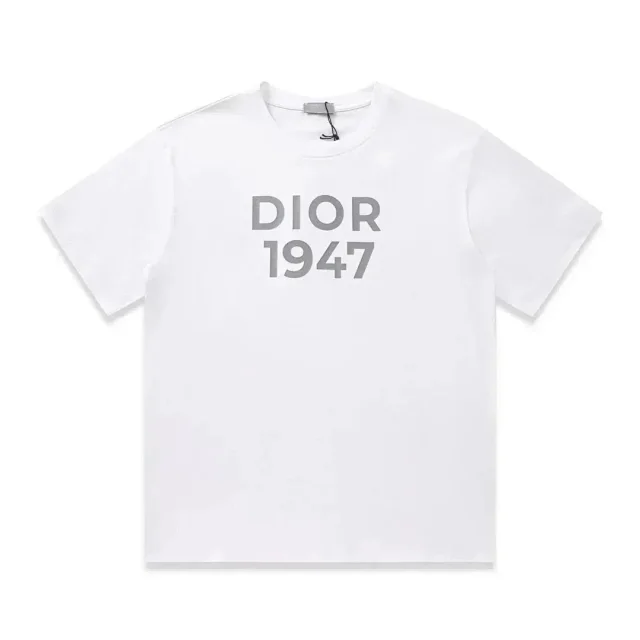 Dior T-Shirts Short-Sleeve Tonal Monogram Jacquard Crewneck product detail image 4