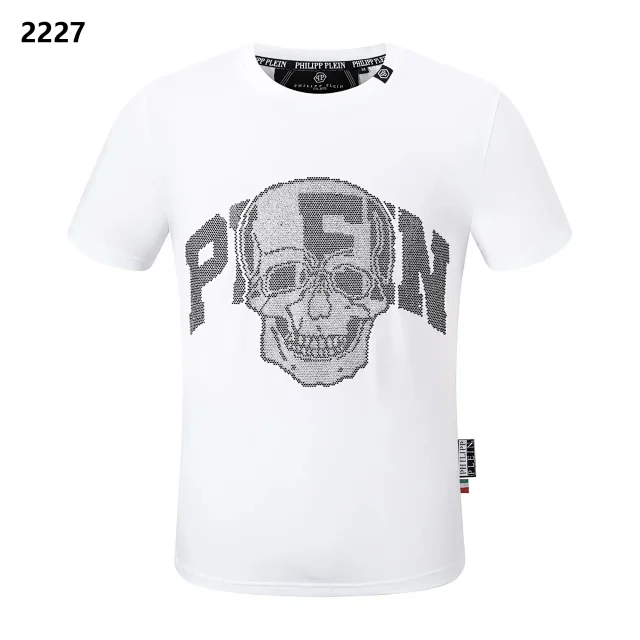 Philipp Plein T-Shirts Graphic Rhinestone T-Shirt product detail image 5