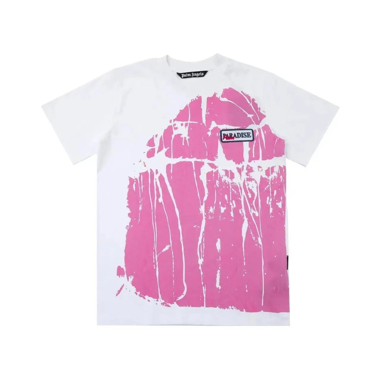 Palm Angels T-Shirts Short-Sleeve Graphic Print — 2230 white